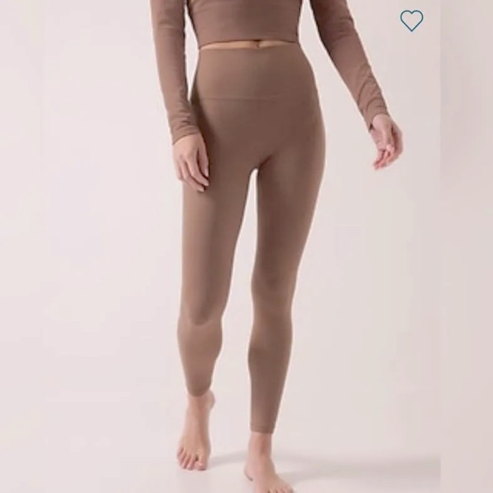 Athleta High-Waist Leggings in Taupe Brown